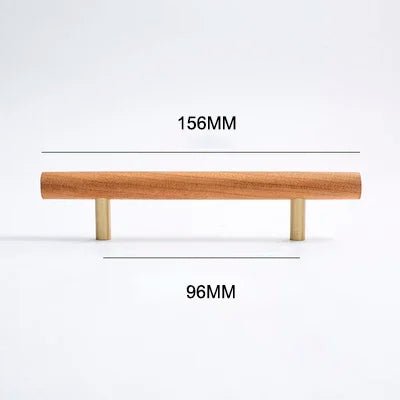 Luxury Solid Walnut Knobs – Wooden Pull Handles for Modern Furniture