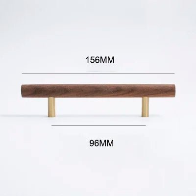Luxury Solid Walnut Knobs – Modern Wooden Pull Handles for Cabinets