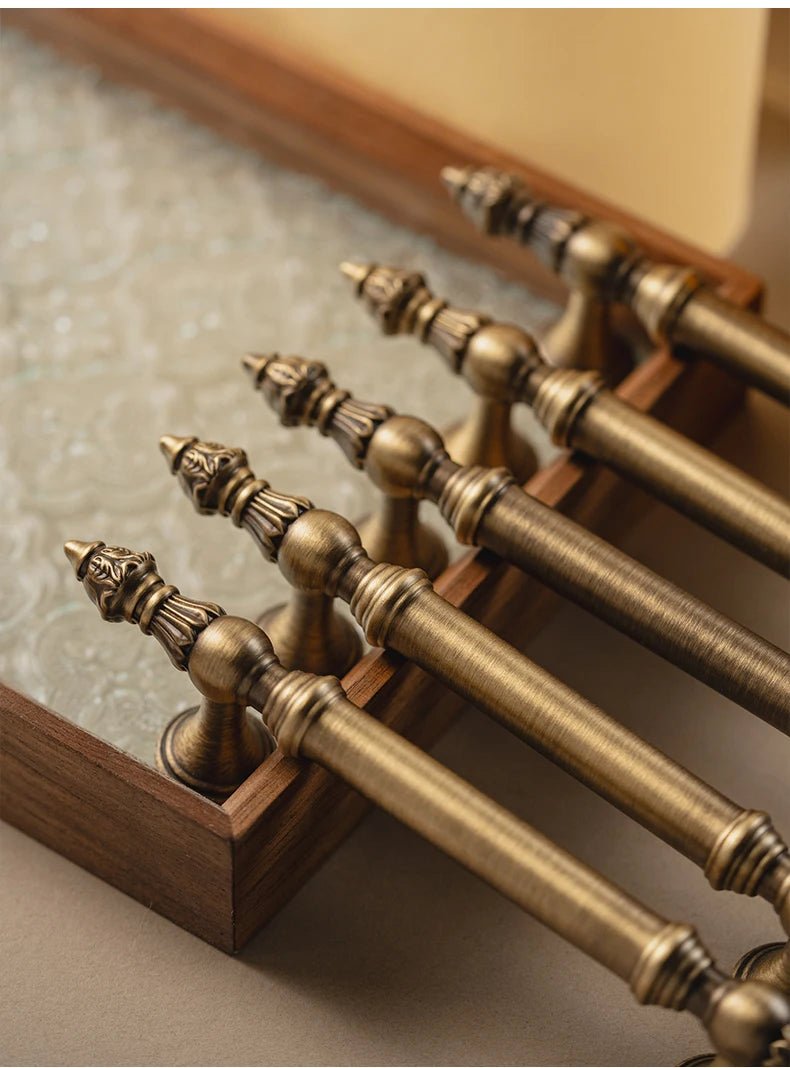 Sleek Vintage Bronze Cabinet Pulls – Classic Drawer Handles