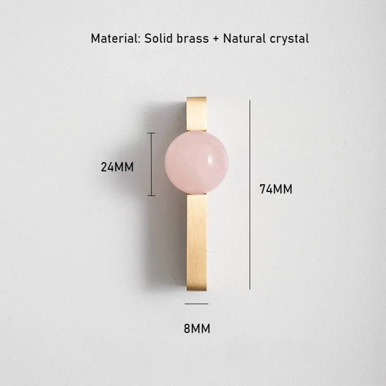 Luxury White Crystal Ball + Brass Drawer Pulls – Kitchen Cabinet Knobs