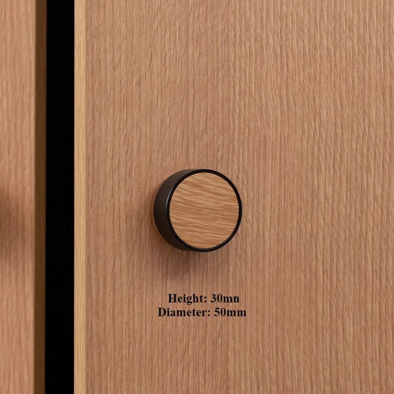 Wooden Circle Cabinet Handles – Natural Drawer Pulls