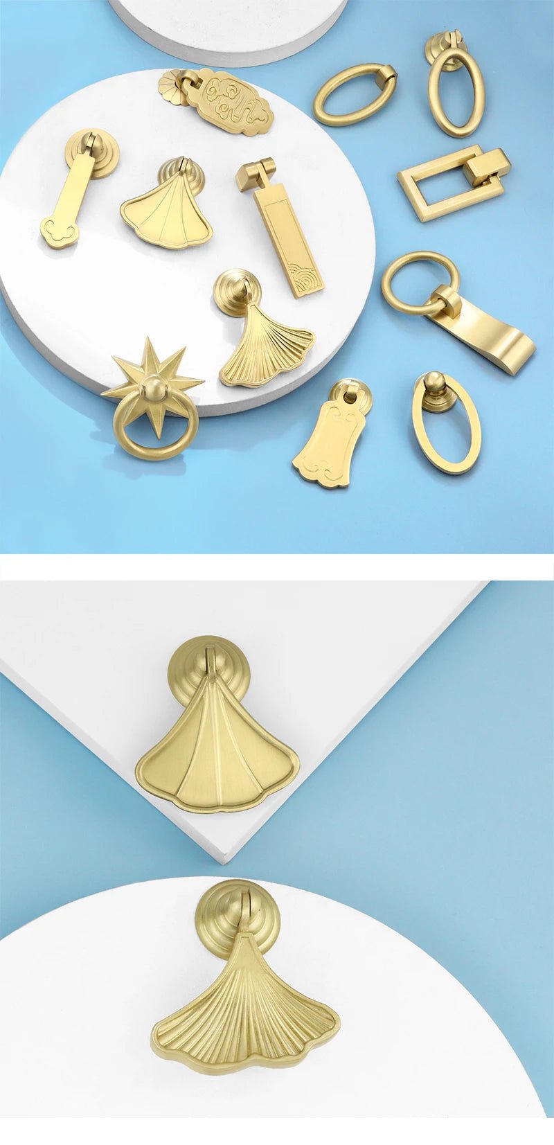 T-Bar Brass Knob – Gold Cabinet Hardware  