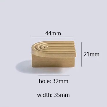 Brushed Gold Cabinet Pull – Solid Brass Design  