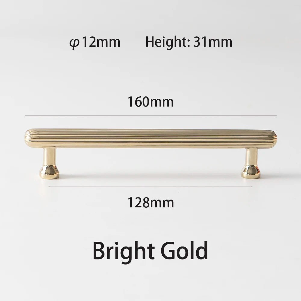 Retro Brass Cabinet Knob – Nordic Interior Pull  