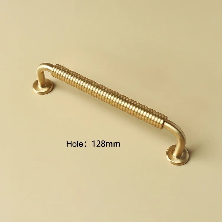 Modern Thread-Line Brass T-Bar Pulls for Stylish Furniture