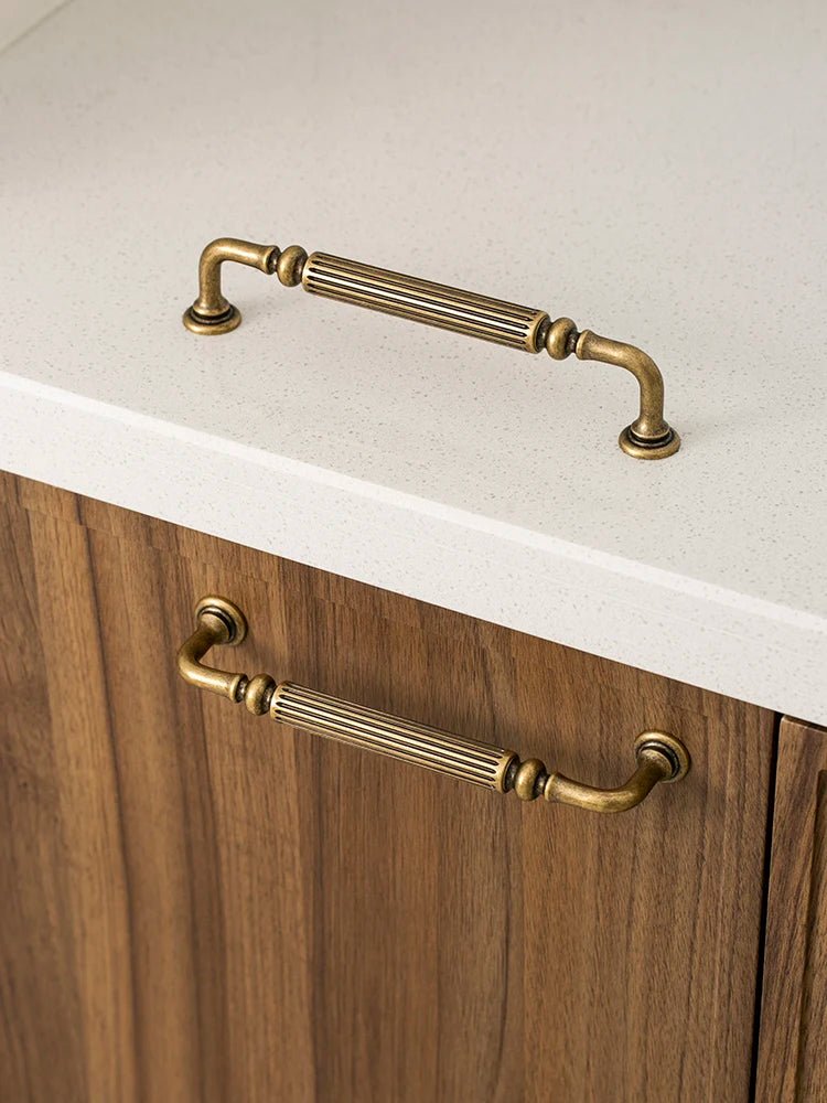 Brass Cabinet Pull - Vintage Drawer Handle