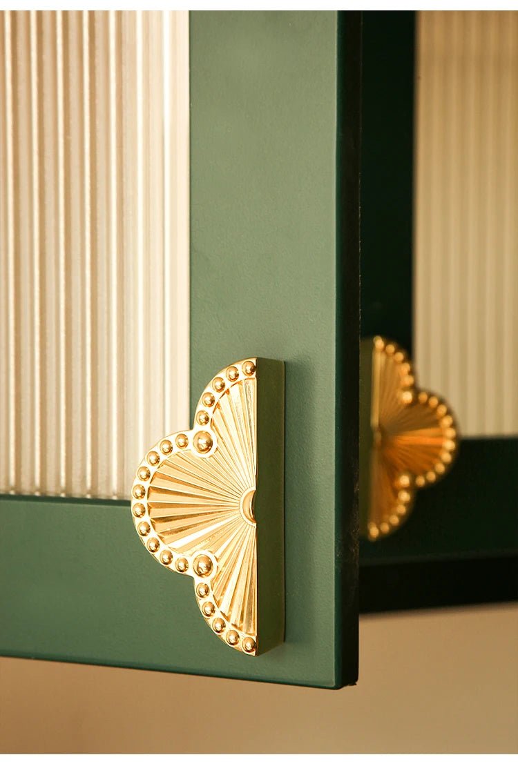 Brass Four Leaf Decorative Cabinet Handle Knob