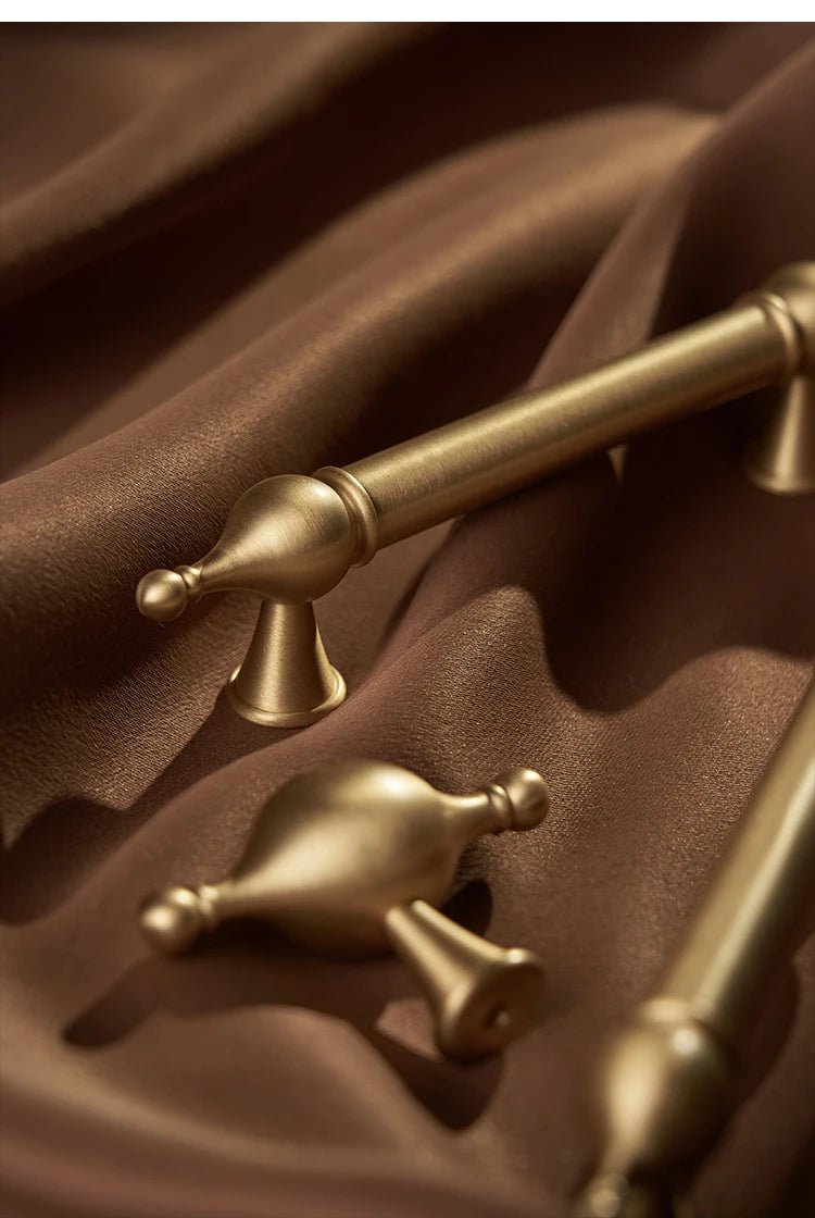 Elegant Gold T-Bar Brass Pull for Kitchen and Furniture