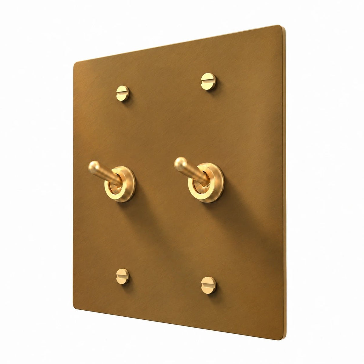PlatePrestige Retro Toggle Switch 2-Gang