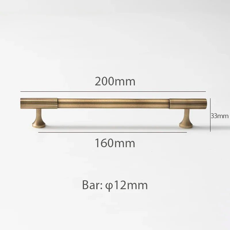T-Bar Drawer Pull in Antique Bronze Brass Finish