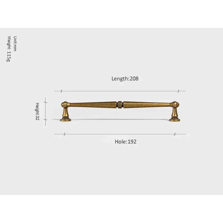 Vintage Antique Bronze Kitchen Cabinet Handles – Classic Pull Design