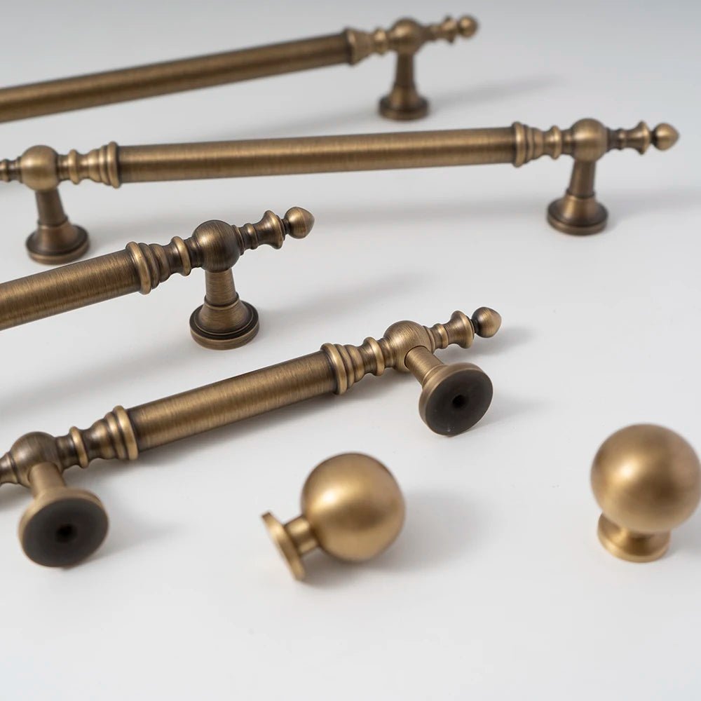 Vintage Brass Handles - 8.8" Cupboard Pulls