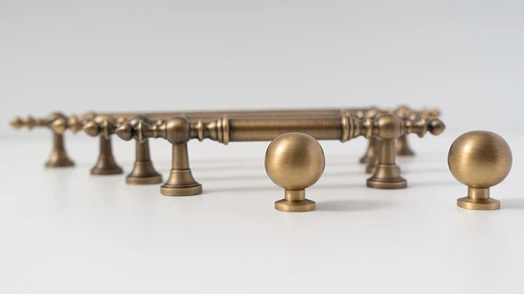 Sleek Vintage Brass Handles – 8.8" Cupboard Pulls