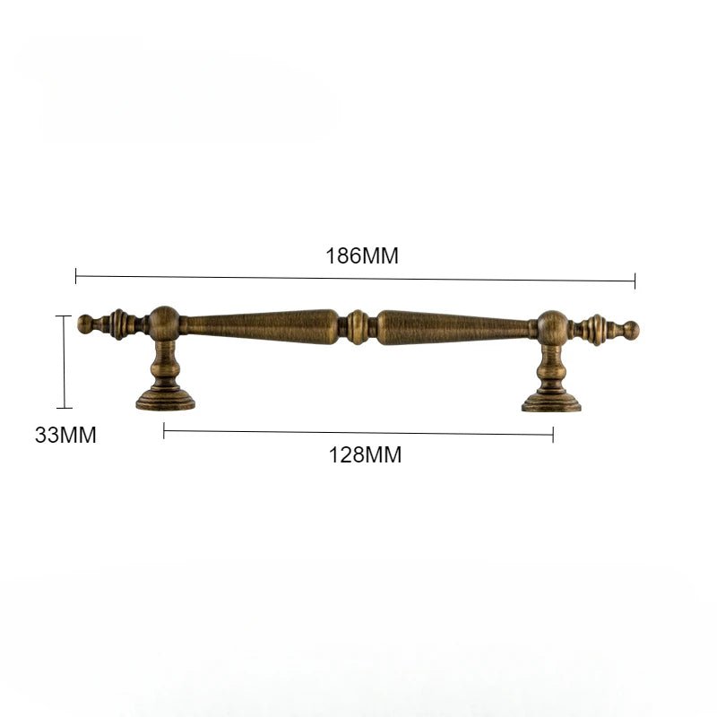 High-Quality Bronze Brass T-Bar Pull for Cabinet Design