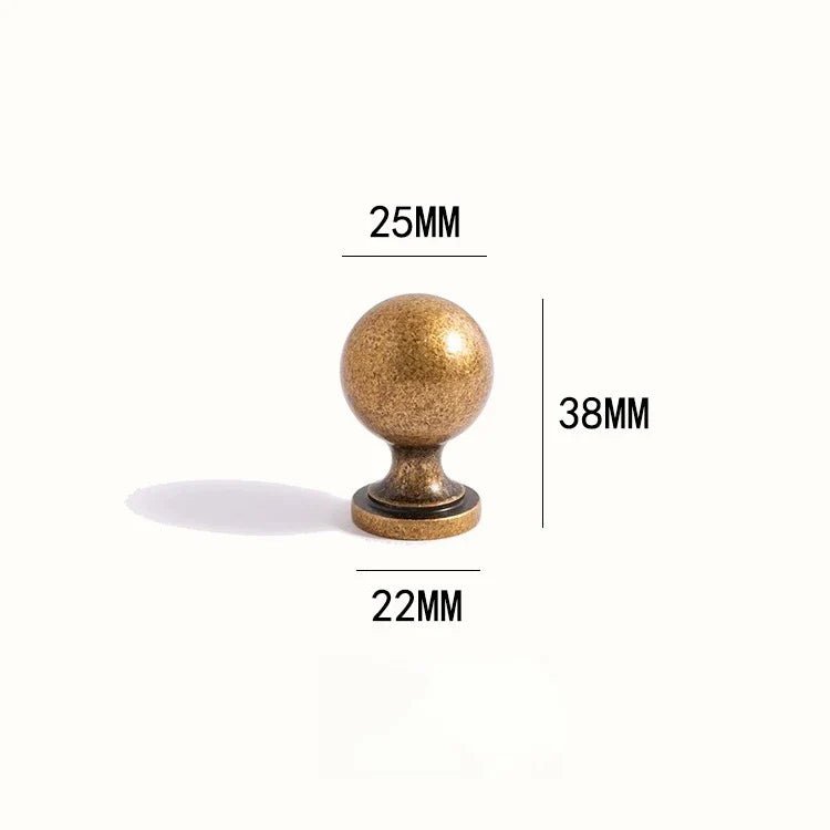 Vintage Bronze Brass Knobs – 5" Drawer Pulls for Stylish Cabinets