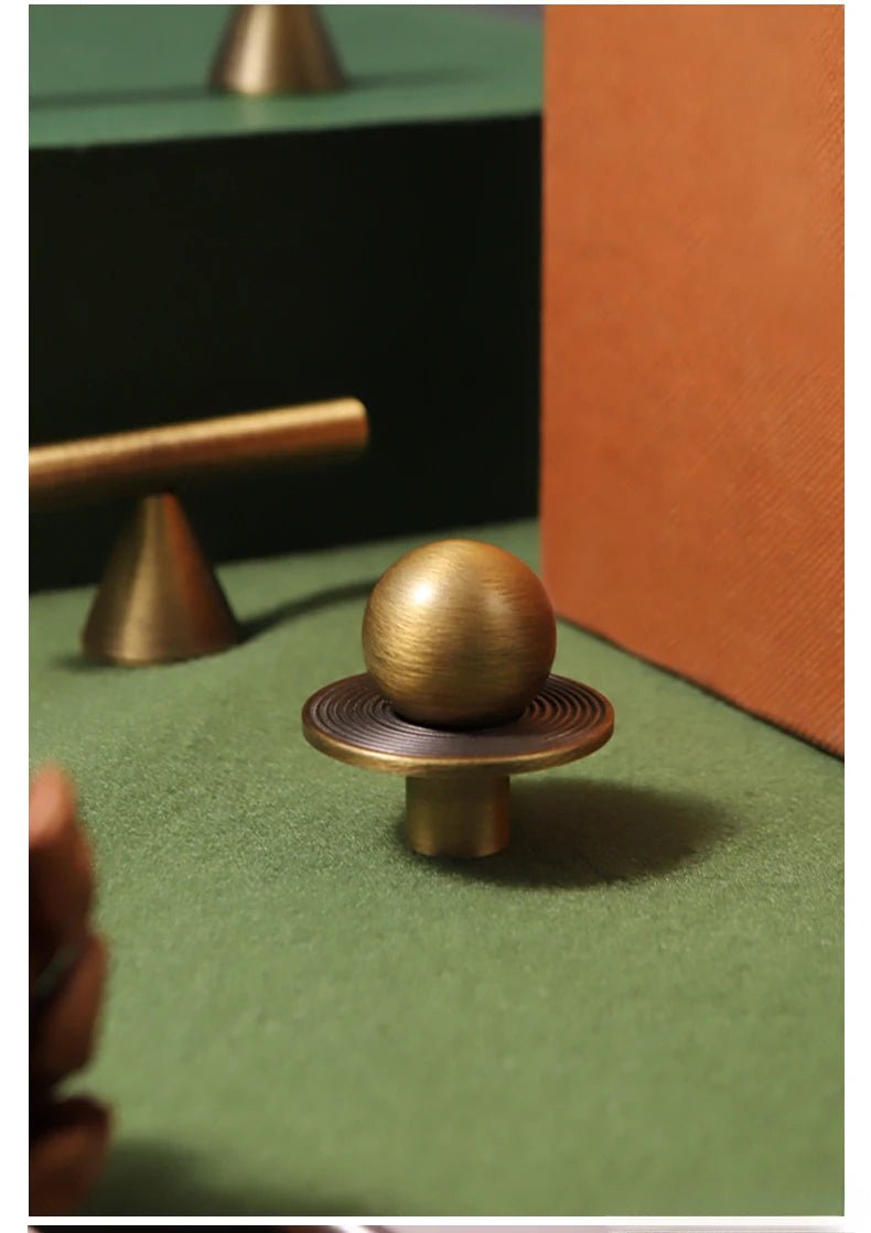 Elegant Vintage Brass T-Bar Handles – Bronze Pulls for Cabinets