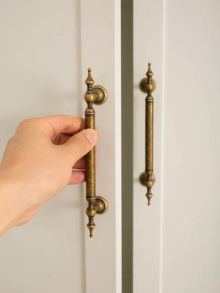 High-Quality Antique Brass Cabinet Handles – Vintage Bronze Drawer Pulls