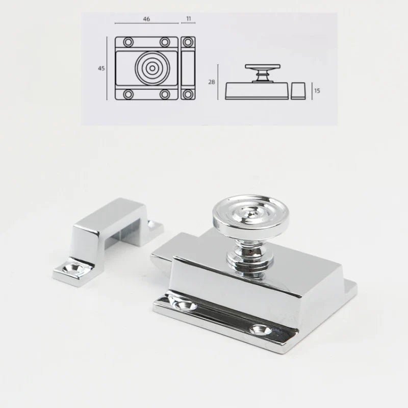 High-Quality Vintage Solid Brass Bolt Lock for Door Security