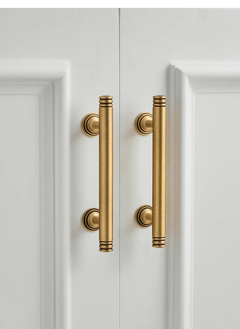 High-Quality Textured Bronze Pulls – Vintage Vertical Handles for Cabinets