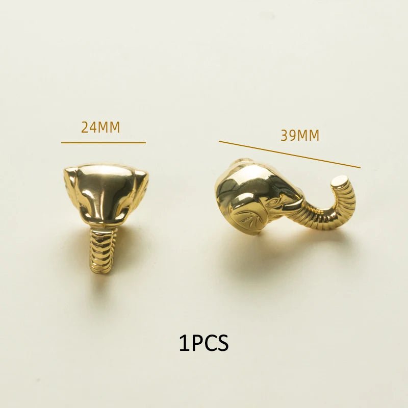Creative Cabinet Pull – Elephant Nose Brass