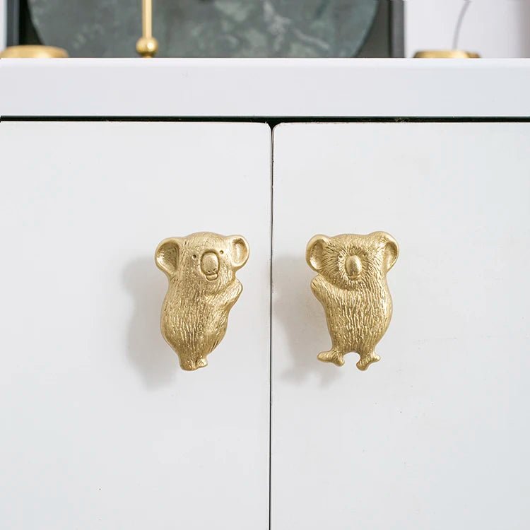 Fun Kids Animal Shape Brass Knobs for Cabinets and Drawers