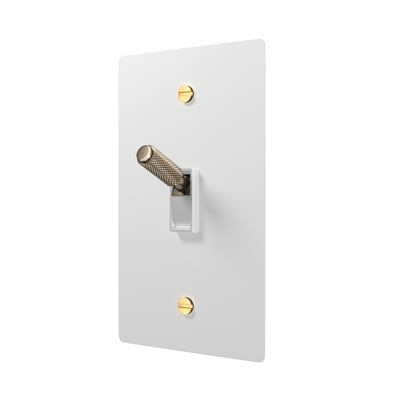 White & Brass finish