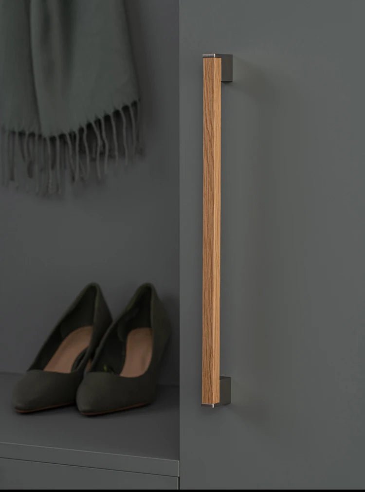 Premium White Oak Wood Kitchen Pull – Modern Cabinet Handle