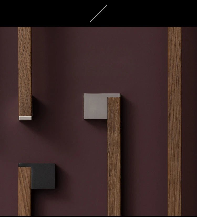 Stylish White Oak Wood Pull Handle – Modern Kitchen Cabinet Design
