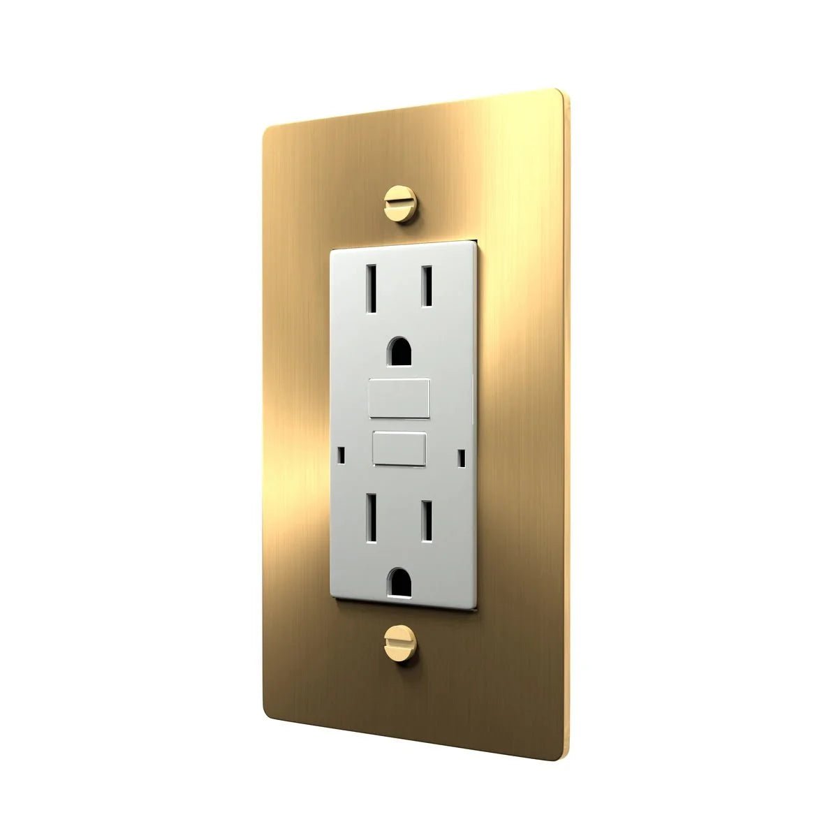 Basic White Power Outlet - Dual Receptacle