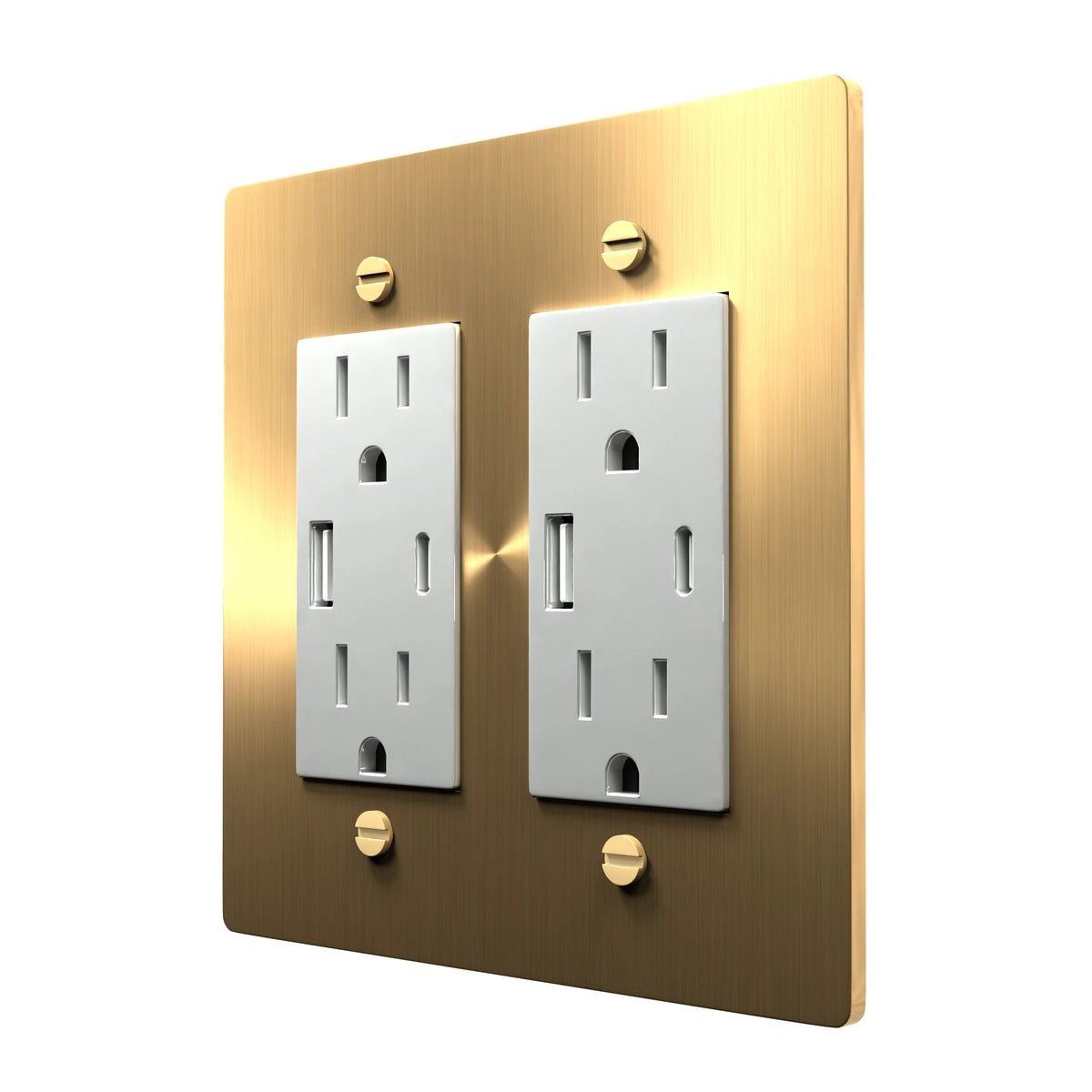 White Wall Outlet - Power Socket